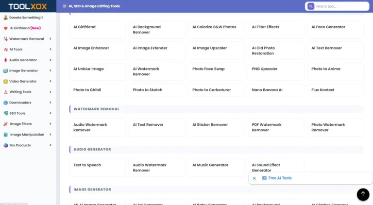 ToolXoX.com: The 100% Free All-in-One Toolkit You Didn’t Know Existed (AI + SEO + Writing Tools)